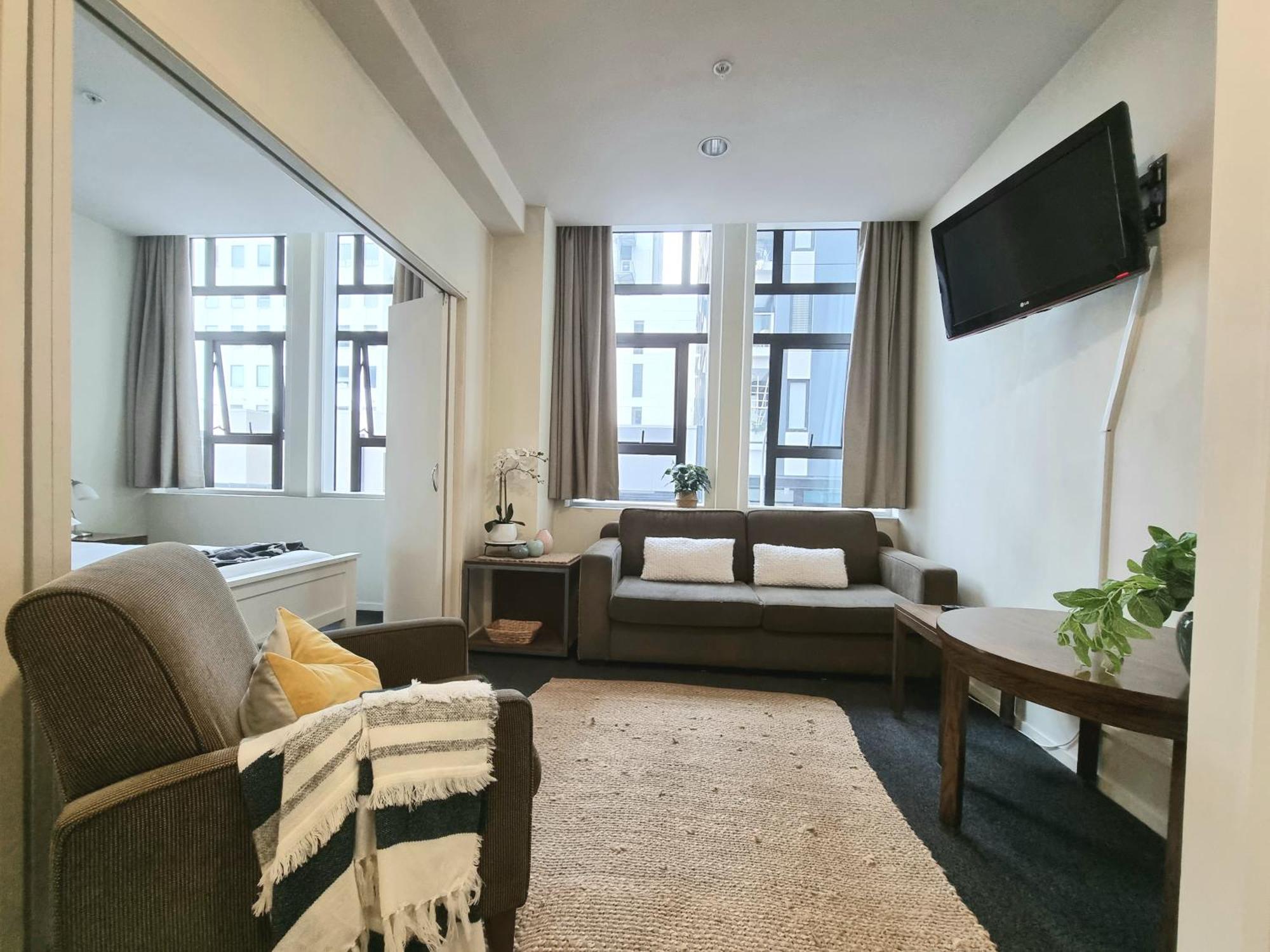 אוקלנד Urban Deco Apartment On Queen Street חדר תמונה