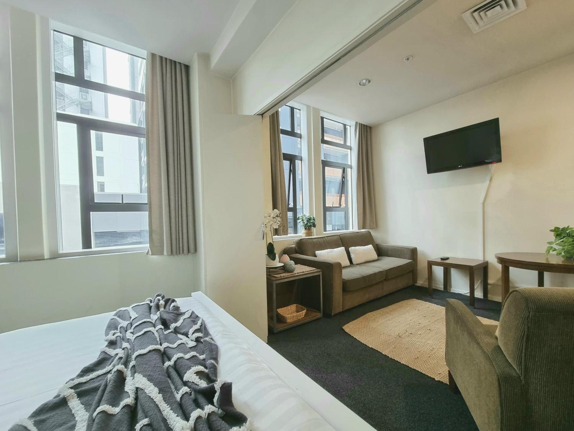 אוקלנד Urban Deco Apartment On Queen Street חדר תמונה